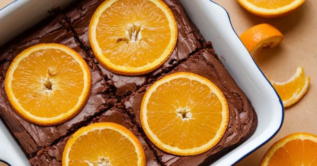 Orange chocolate brownies