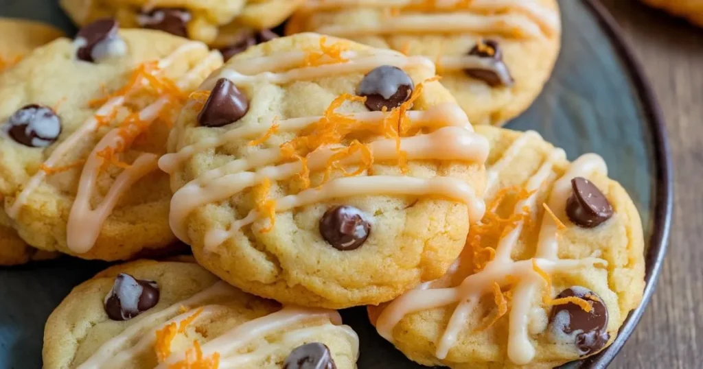 Orange chocolate chip cookies
