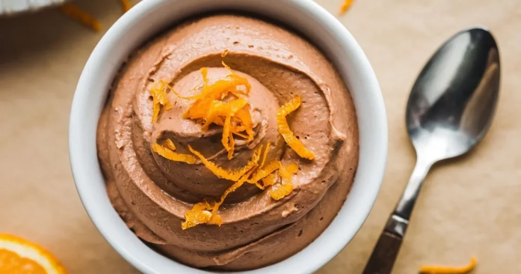 Orange chocolate mousse