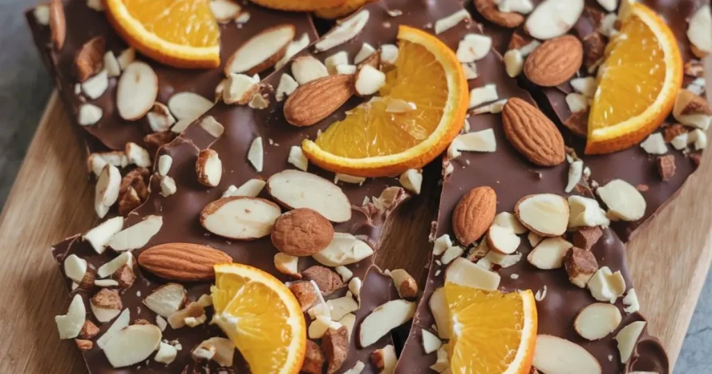 orange chocolate bark