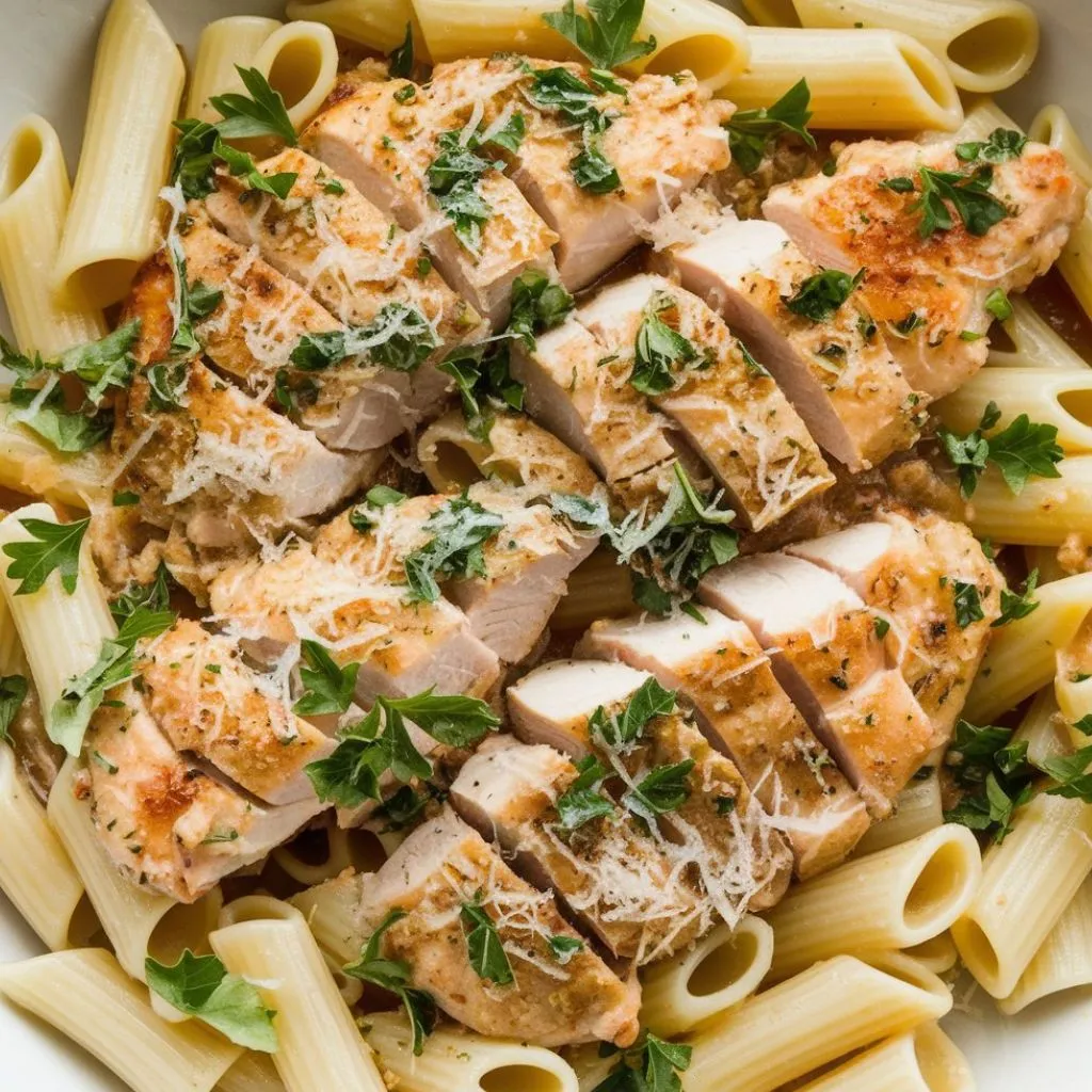Garlic Parmesan Chicken Pasta